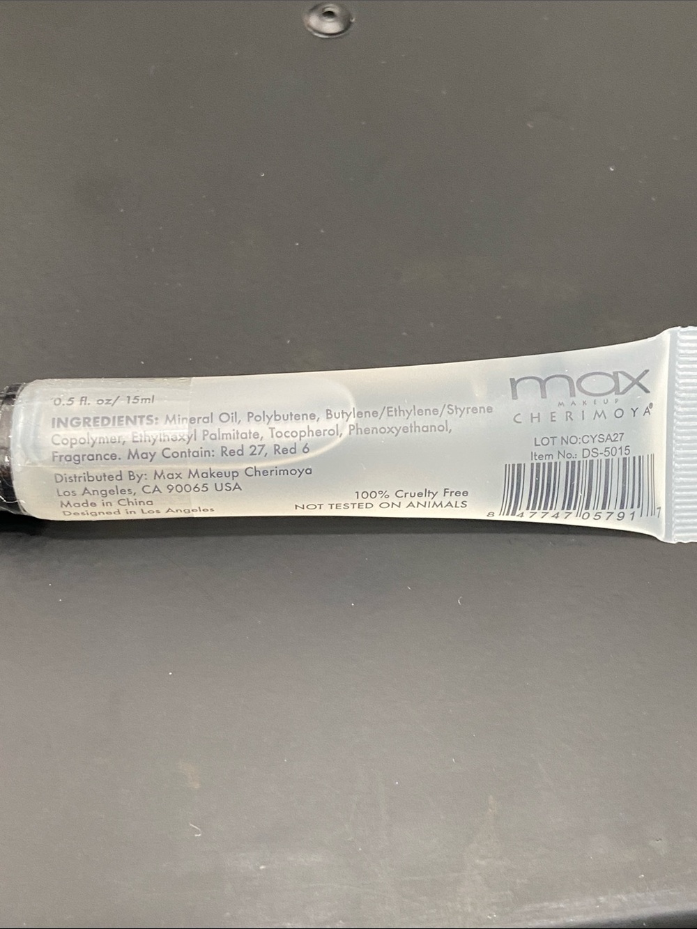 Max Makeup Cherimoya Clear Lip Polish Glass Shine Gloss NEW - Picture 4 of 4